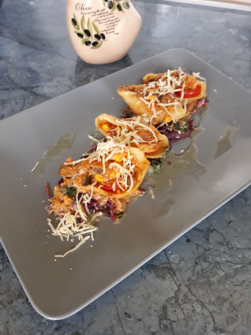 Krewetki w muszlach Krewetki w muszlach