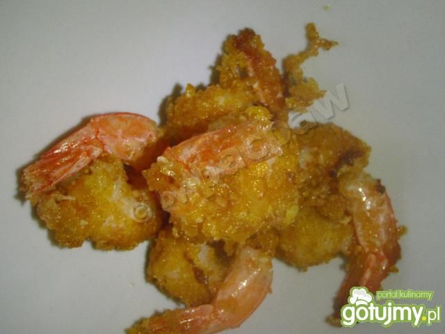Krewetki w panierce kukurydzianej  Krewetki w panierce kukurydzianej