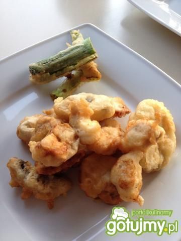 Krewetki w tempurze. Krewetki w tempurze.