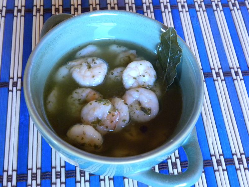 Krewetki w zalewie olejowo-octowej