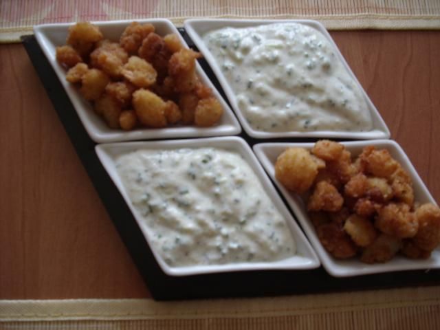 Krewetki z dipem Krewetki z dipem