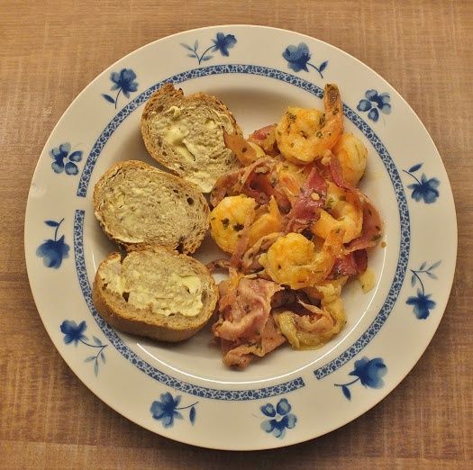 Krewetki z szynką parmeńską