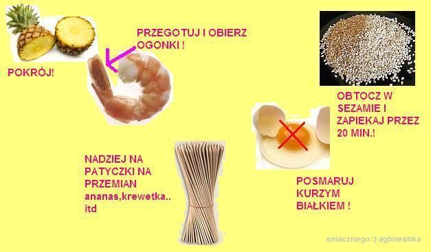 Krewetkowe szaszłyki Krewetkowe szaszłyki