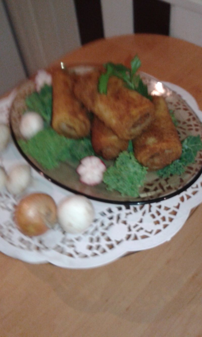 Krokiety mięsne z grzybkami Krokiety mięsne z grzybkami