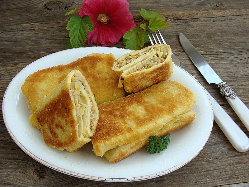 Krokiety mięsne z kapustą