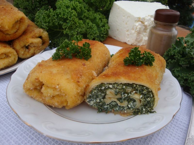 Krokiety twarogowo-jarmużowe Krokiety twarogowo-jarmużowe