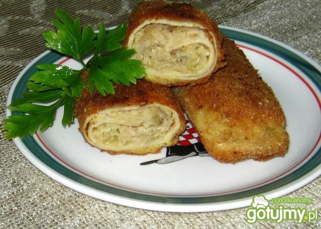 Krokiety z duszoną kapustą