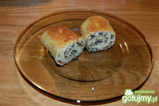 Krokiety z farszem pieczarkowo jajecznym