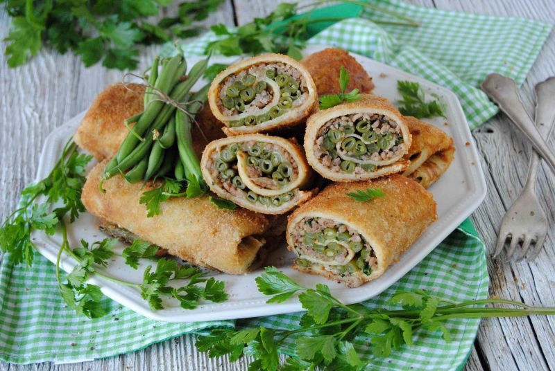 Krokiety z fasolką szparagową Krokiety z fasolką szparagową