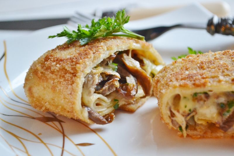 Krokiety z grzybami i serem Krokiety z grzybami i serem