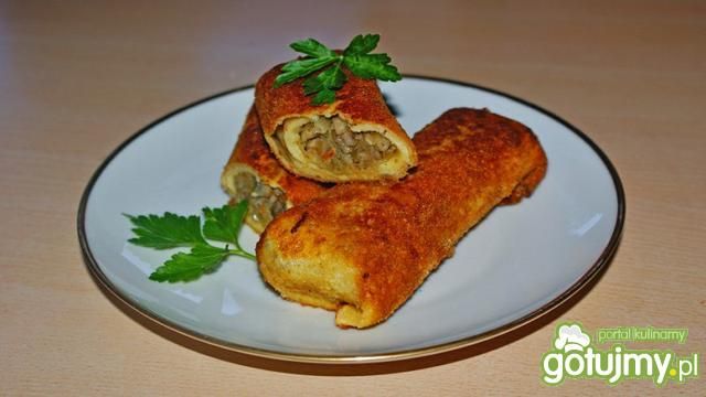 Krokiety z kapustą i grzybami