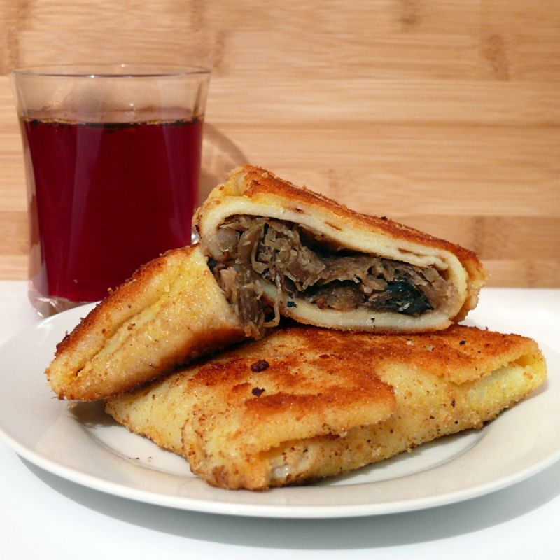 Krokiety z kapustą i grzybami