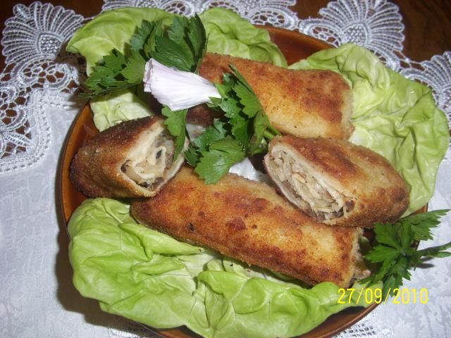 Krokiety z kapustą i grzybami Krokiety z kapustą i grzybami