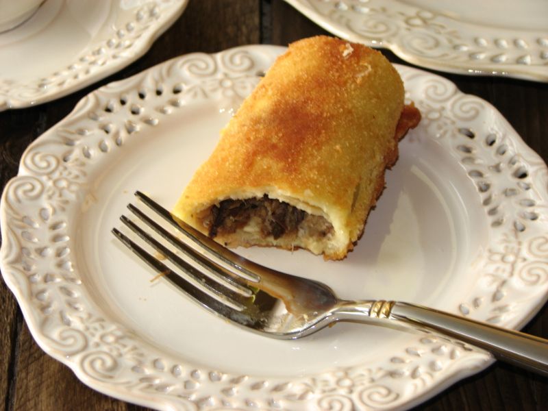 Krokiety z kapustą i grzybami