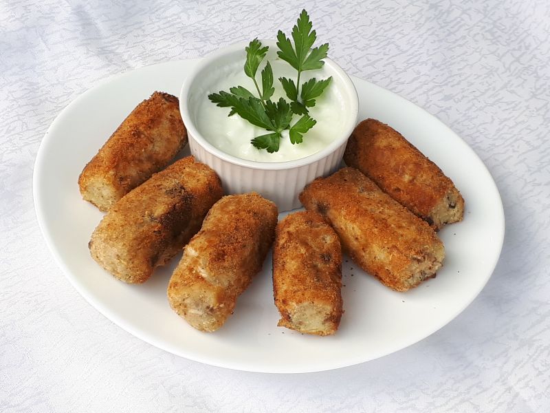Krokiety z kapustą i grzybami Krokiety z kapustą i grzybami