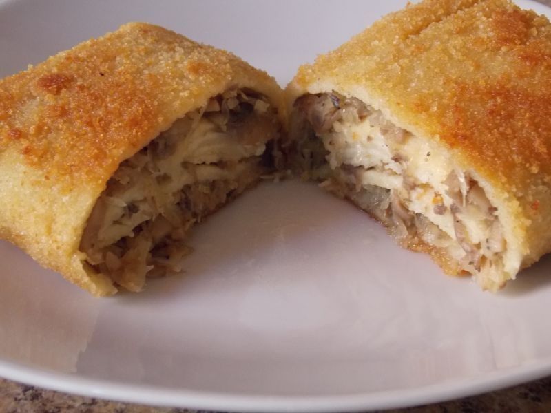 Krokiety z kapustą i pieczarkami