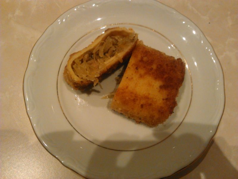 Krokiety z kapustą i pieczarkami