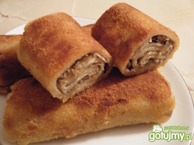 Krokiety z kapustą i pieczarkami Krokiety z kapustą i pieczarkami