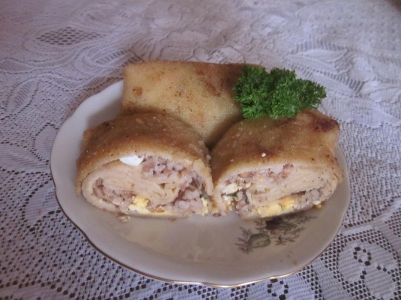 Krokiety z kaszą gryczaną i jajkiem