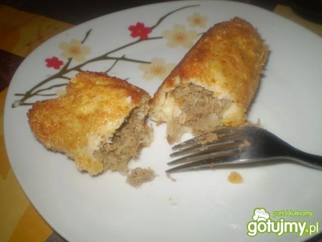 Krokiety z mięsem i kapustą