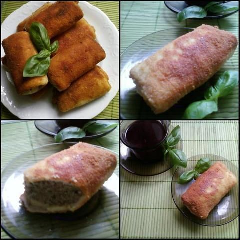 Krokiety z mięsem, podgrzybkami i ryżem Krokiety z mięsem, podgrzybkami i ryżem