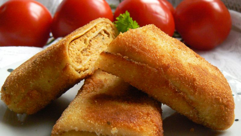 Krokiety z mięsnym farszem Krokiety z mięsnym farszem