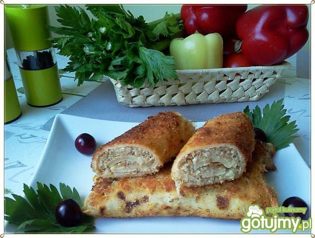 Krokiety z mieszanym mięsem i kurkami 