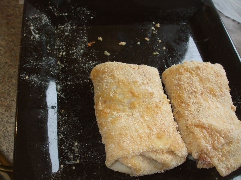 Krokiety z naleśników z nadzieniem pieczarkowym Krokiety z naleśników z nadzieniem pieczarkowym