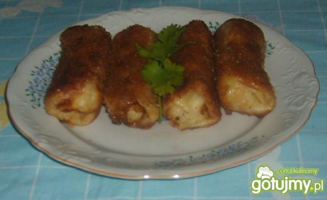 Krokiety z parówką. Krokiety z parówką.