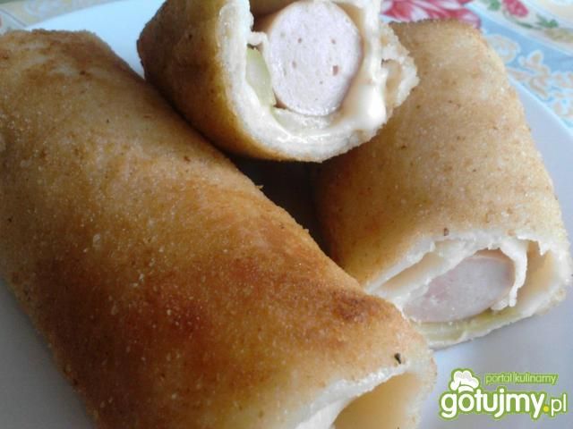 Krokiety z parówkami