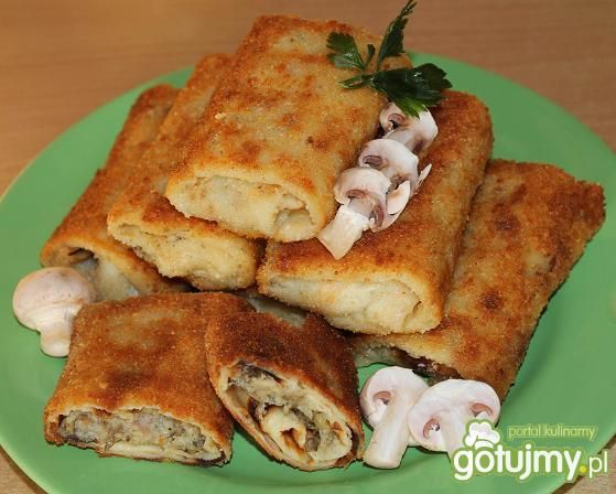 Krokiety z pieczarkami Krokiety z pieczarkami