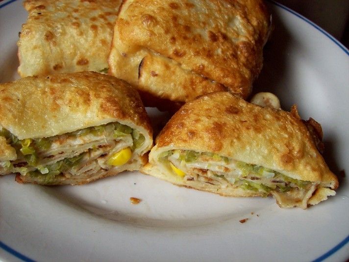 Krokiety z porem i kukurydzą