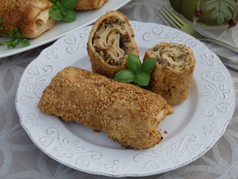 Krokiety z soczewicą i pieczarkami