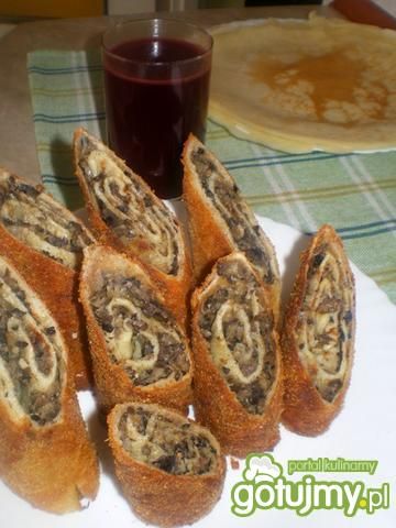 Krokiety z suszonymi grzybami