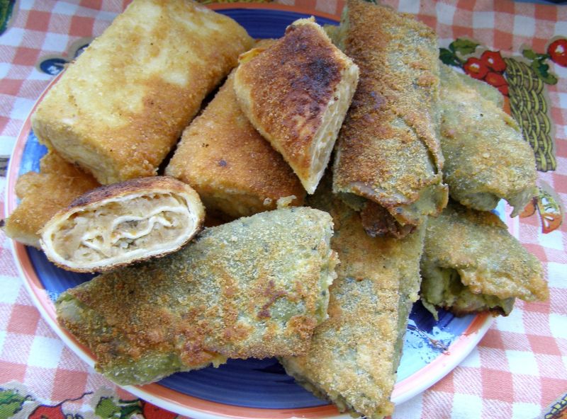 Krokiety z tortilli z kaszą bulgur Krokiety z tortilli z kaszą bulgur