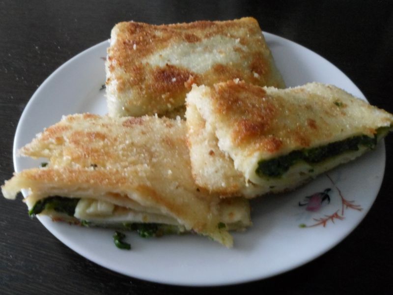 Krokiety ze szpinakiem