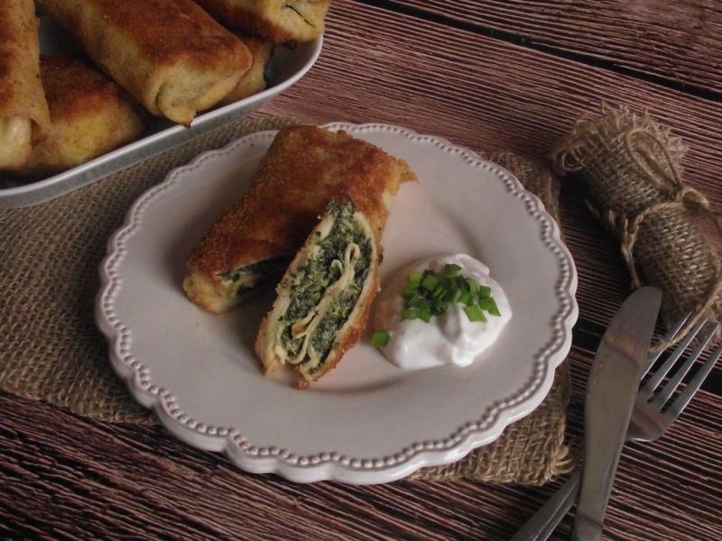 Krokiety ze szpinakiem i fetą
