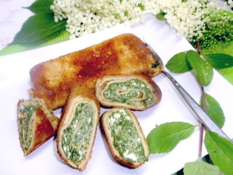 Krokiety ze szpinakiem i ricottą i orzechami Krokiety ze szpinakiem i ricottą i orzechami