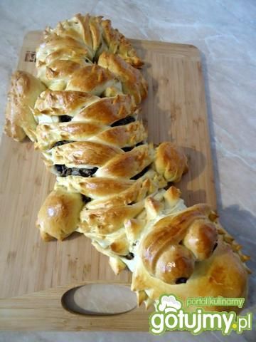 Krokodyl faszerowany mięsem i grzybami Krokodyl faszerowany mięsem i grzybami