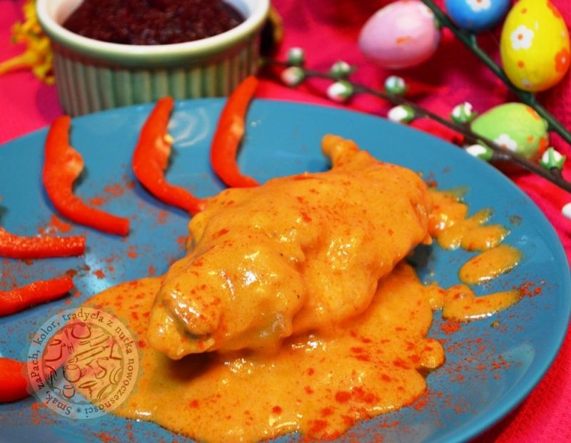 Królicze nogi w paprykowym sosie  Królicze nogi w paprykowym sosie