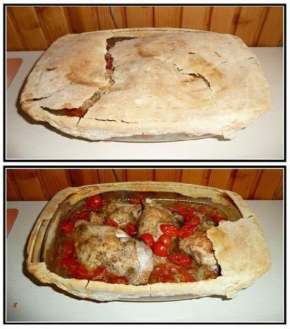 Królik pod chrupiącą skorupką.