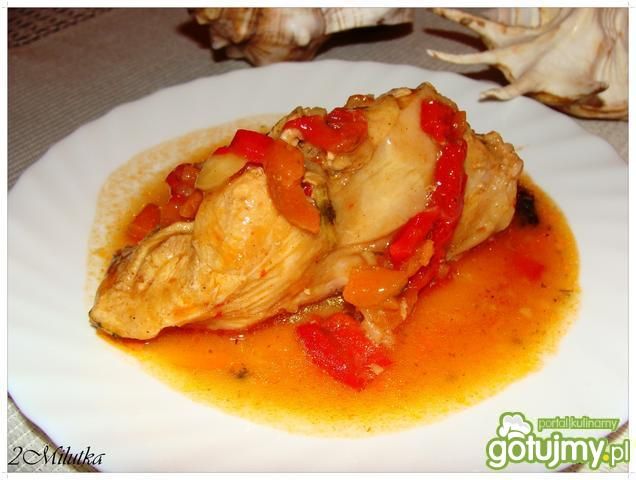 Królik w warzywno-paprykowym sosie