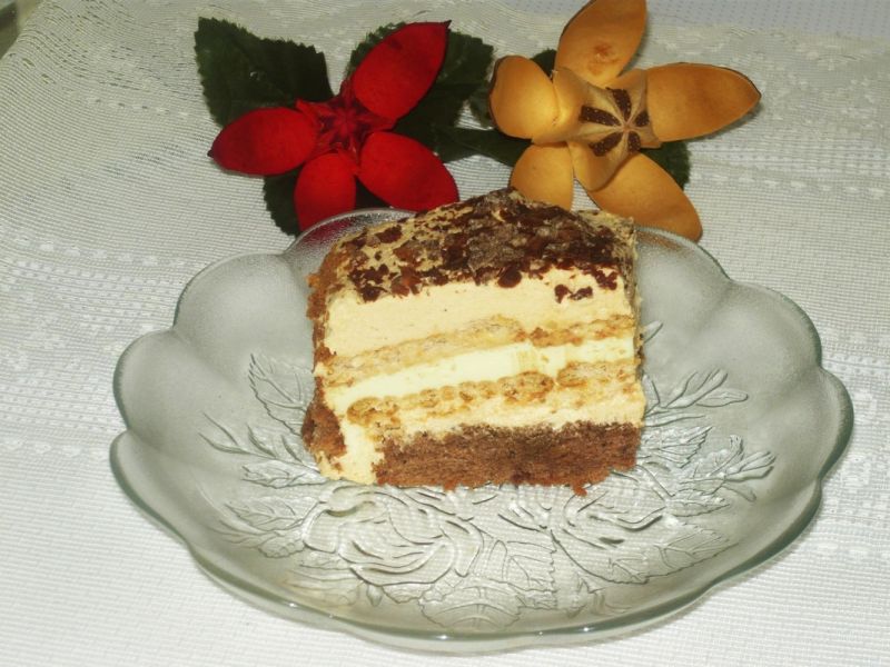 Krówka na biszkopcie