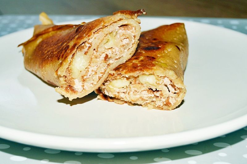 Krówkowe naleśniki z twarogiem