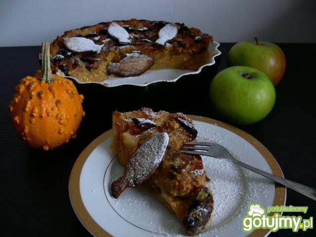 Krucha tarta jabłkowo- śliwkowa z dynią Krucha tarta jabłkowo- śliwkowa z dynią