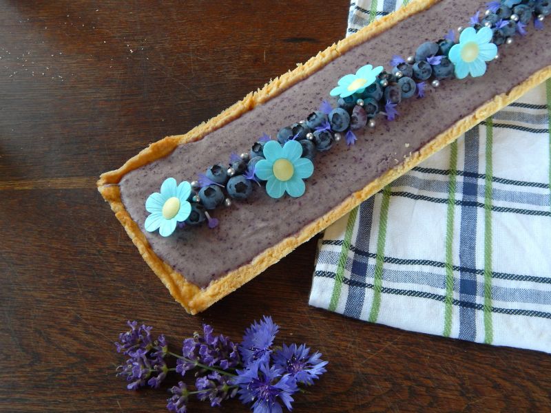 Krucha tarta jagodowa z borówkami Krucha tarta jagodowa z borówkami