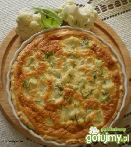 Krucha tarta z kalafiorem  : Krucha tarta z kalafiorem  :
