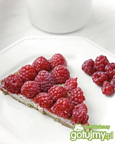 Krucha tarta z malinami Krucha tarta z malinami