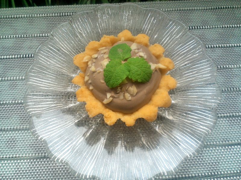 Kruche babeczki z kremem kakaowym