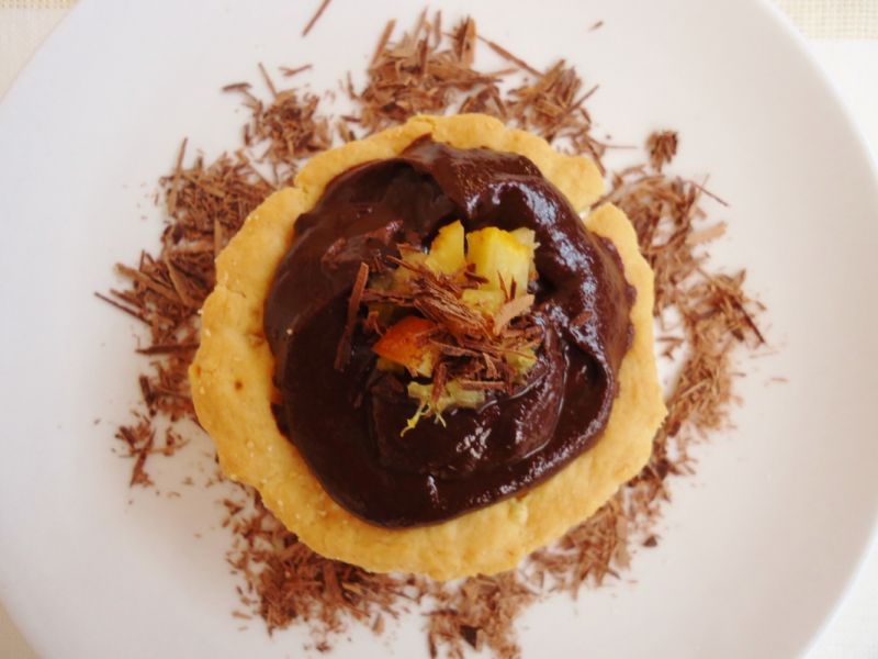 Kruche babeczki z masą czekoladowo-pomarańczową Kruche babeczki z masą czekoladowo-pomarańczową